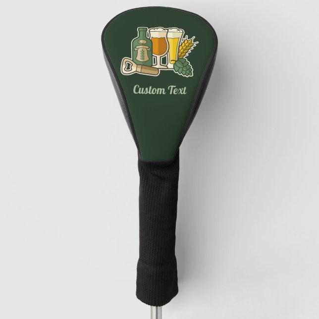 Beer Icons Golf Head Cover (Front)
