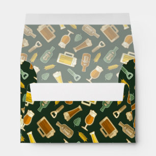 Beer Icons Pattern Envelope