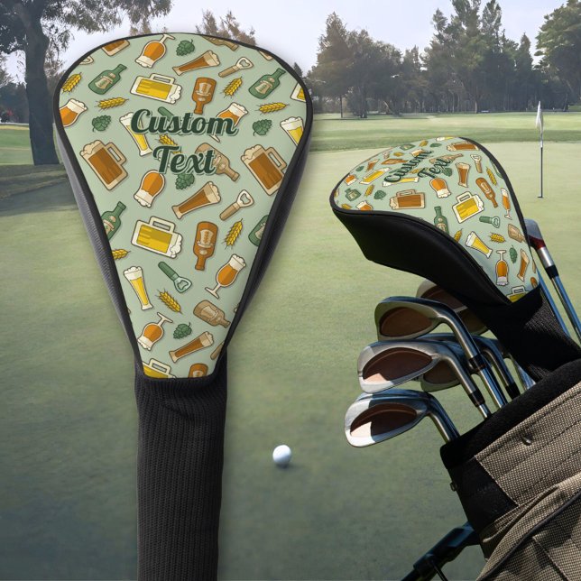 Beer Icons Pattern Golf Head Cover (Creator Uploaded)