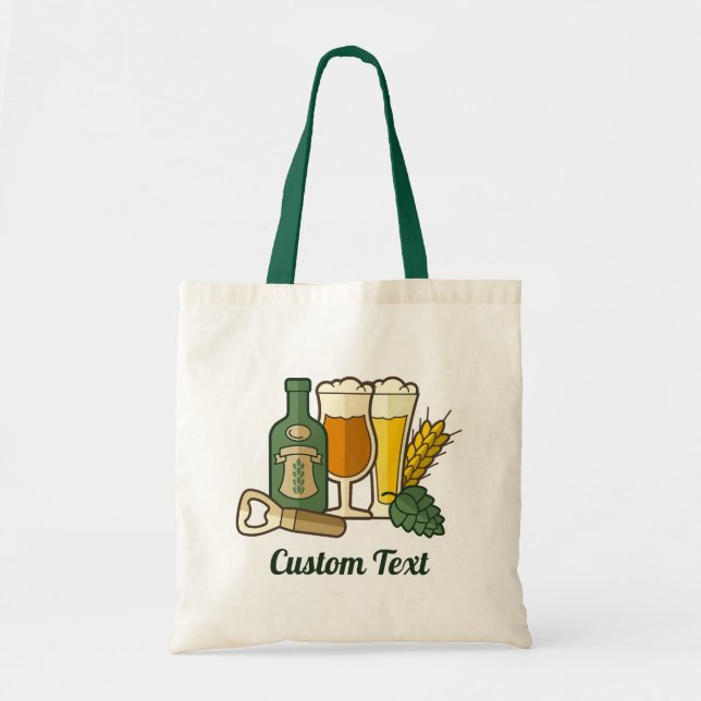 Beer Icons Tote Bag (Front)