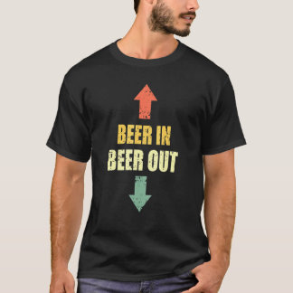 Beer In And Out For Barley Men Campfire And Drink T-Shirt