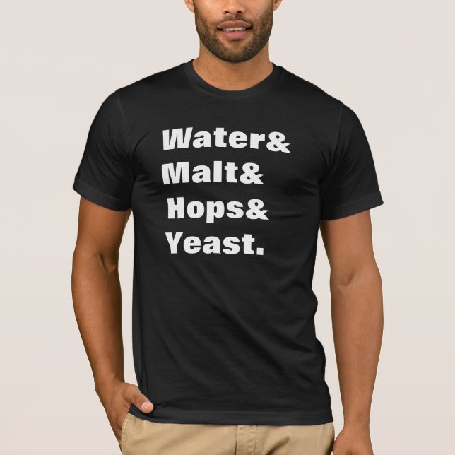 Beer Ingredients T-Shirt (Front)