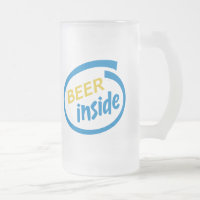 Beer Inside stein / frosted mug
