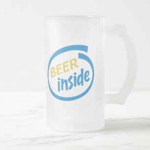 Beer Inside stein / frosted mug