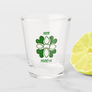 Beer Inspector St Patricks Celtic Cross and Cover Shot Glass