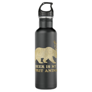 Beer Is My Spirit Animal Bear+Deer=Beer  710 Ml Water Bottle