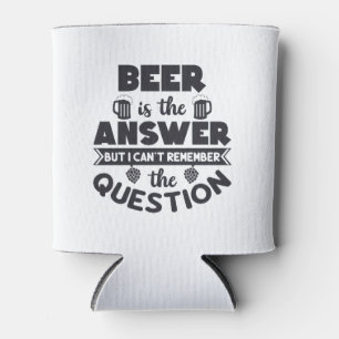 Beer is the Answer Can Cooler