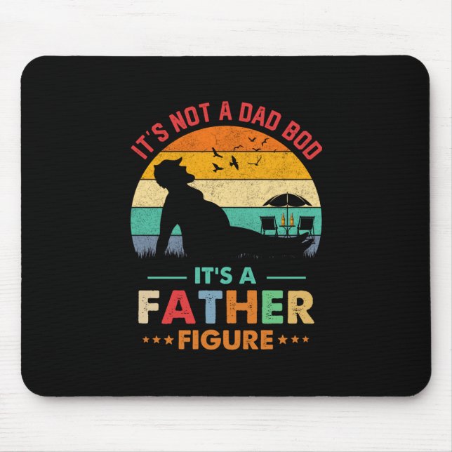 Beer It's Not A Dad Bod It's A Father Figure Beer Mouse Mat (Front)