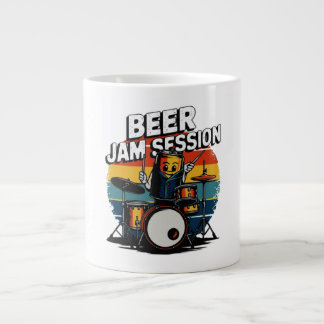Beer Jam Session T-shirt - Fun Beer Graphic for Be Large Coffee Mug