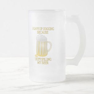 Beer Jogging Frosted Glass Beer Mug