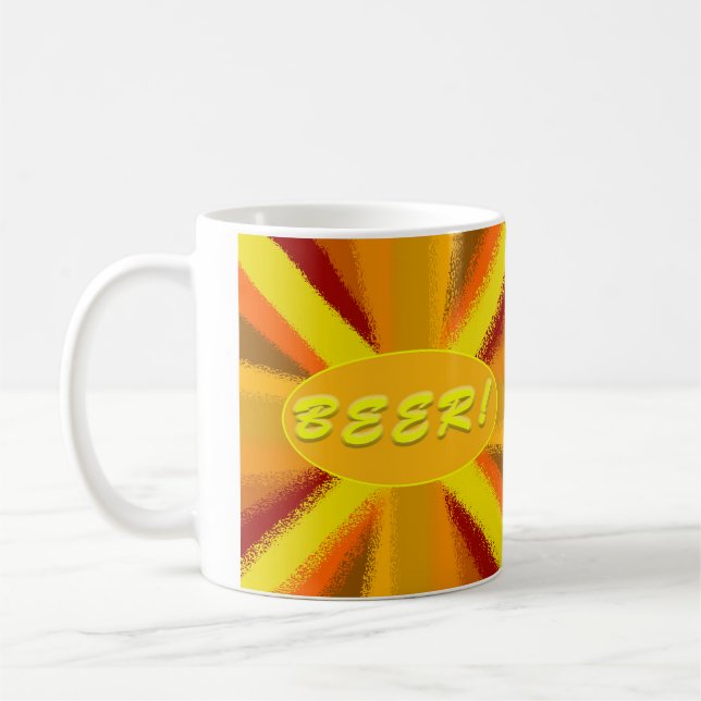 BEER! joke mug for beer lovers (Left)