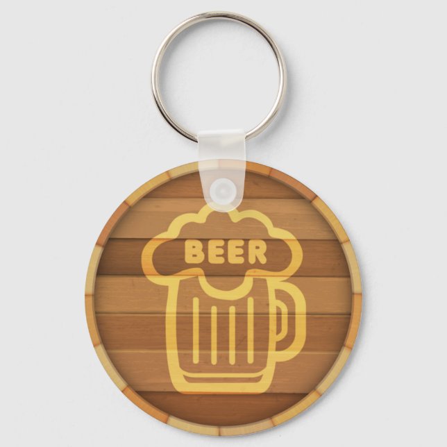 Beer Keg Keychain (Front)