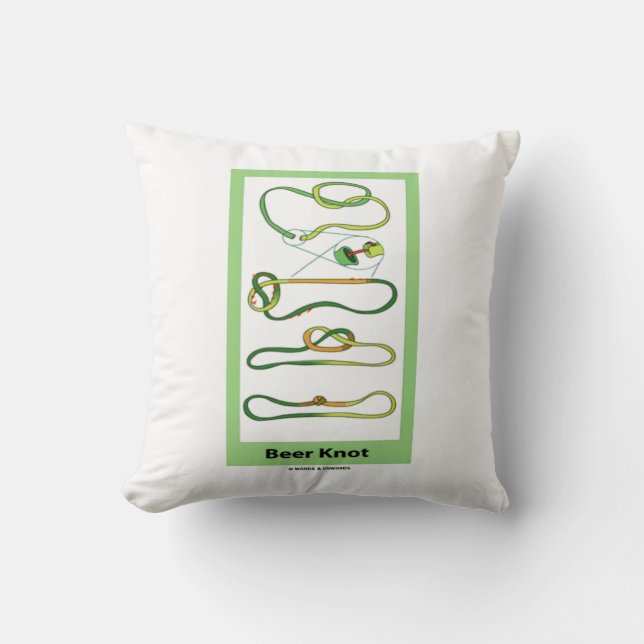 Beer Knot (Instructions) Cushion (Front)