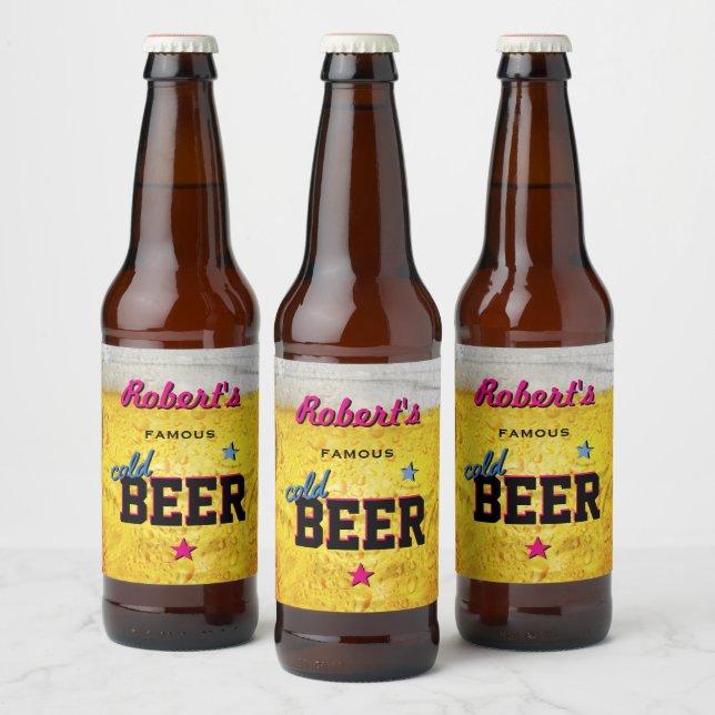Beer Label with your Name on it (Bottles)