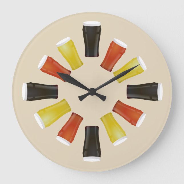 Beer Large Clock (Front)