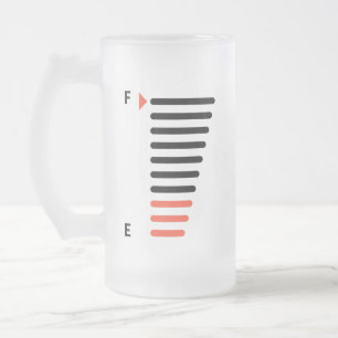 Beer level for your beer glass frosted glass beer mug