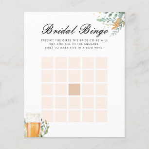 Beer Love is Brewing Bingo Bridal Shower Game