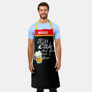 Beer Lover Apron - Funny Chef Gift for Men