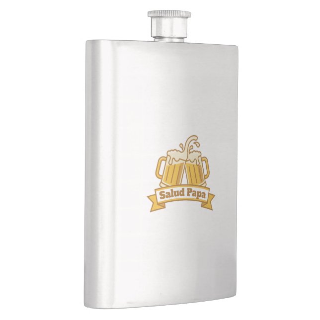 Beer Lover Father's Day  Hip Flask (Right)