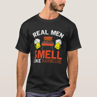 Beer Lover Gift BBQ Party Grilled Steak Smoked Mea T-Shirt