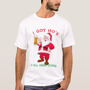 Beer Lover Santa, Funny Beer Christmas Meme T-Shirt