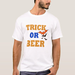 beer lover trick or treat funny halloween shirt