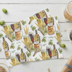 Beer Lover Watercolor Pattern Tissue Paper
