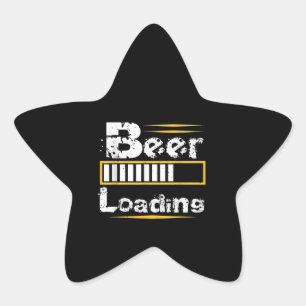 Beer Lovers   Beer Loading Gift Star Sticker