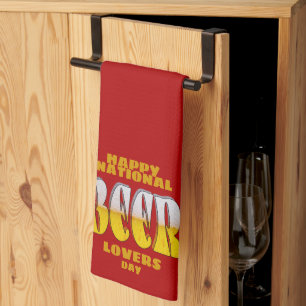 Beer Lovers Day Tea Towel