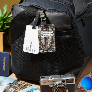 beer lovers editable luggage tag