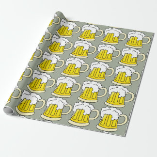 Beer Lovers Funny Beer Mug Wrapping Paper