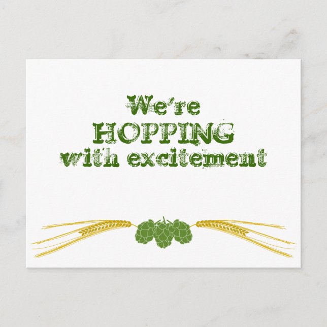 Beer Lover's RSVP Post Card (Front)