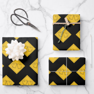 Beer Lovers Sign Wrapping Paper Sheet