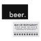 beer. loyalty punch card