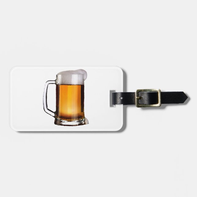 Beer Luggage Tag (Front Horizontal)