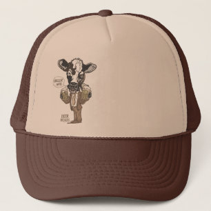 Beer Me Moo Cow by Mudge Studios Trucker Hat