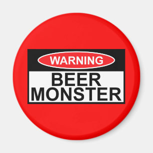 Beer monster magnet
