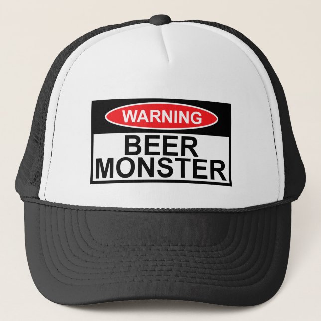 Beer monster trucker hat (Front)