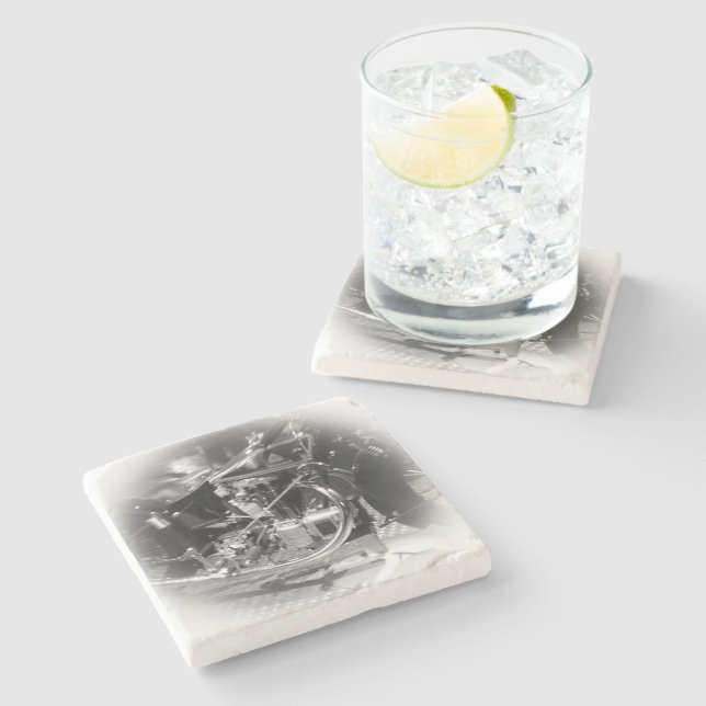 Beer Motorcycle Mug Coaster 5 (Side)
