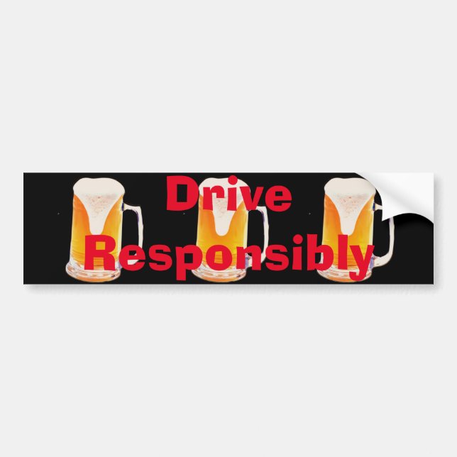 Beer Mug Bumper Sticker (Front)
