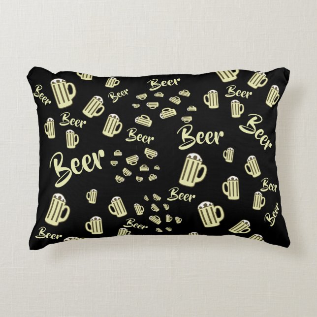 Beer Mug Decorative Cushion (Front)