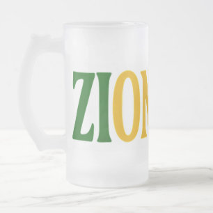 Beer mug in frosted glass