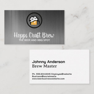 Beer Mug Logo Business Card