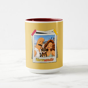 Beer mug or mug Normandy Kek and Ina - Gift Idea