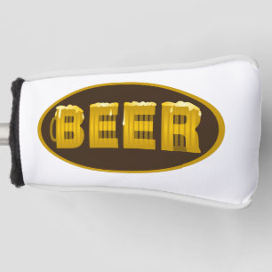 Beer Mug Oval Golf Head Cover