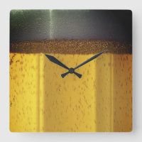 Beer Mug with Bubbles and Foam