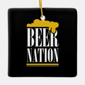 Beer Nation Ceramic Ornament