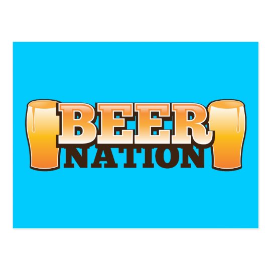 BEER NATION design from The Beer Shop Postcard