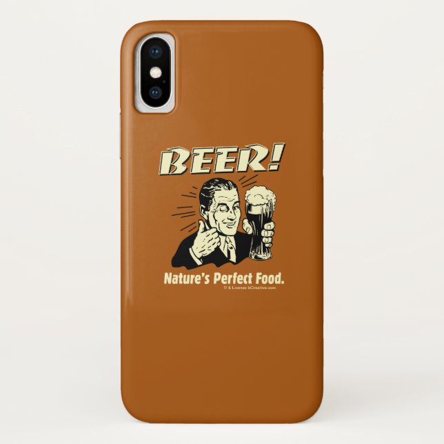 Beer: Nature's Perfect Food Case-Mate iPhone Case (Back)