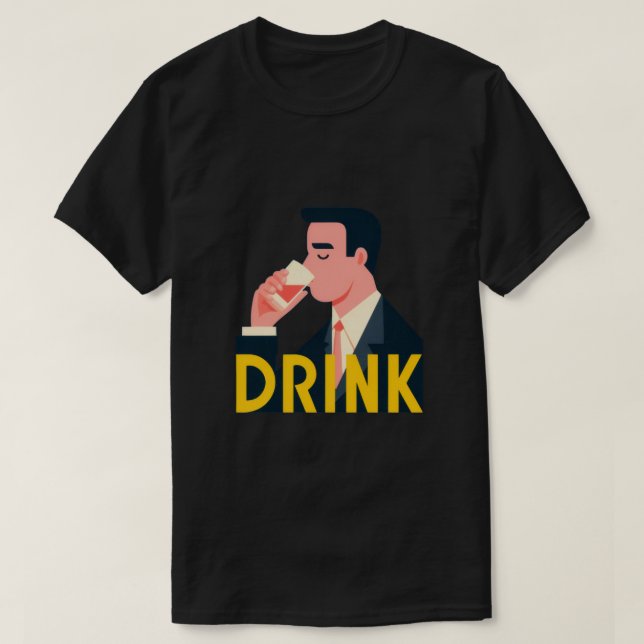 Beer Now, Problems Later – Funny Men’s Quote Moder T-Shirt (Design Front)